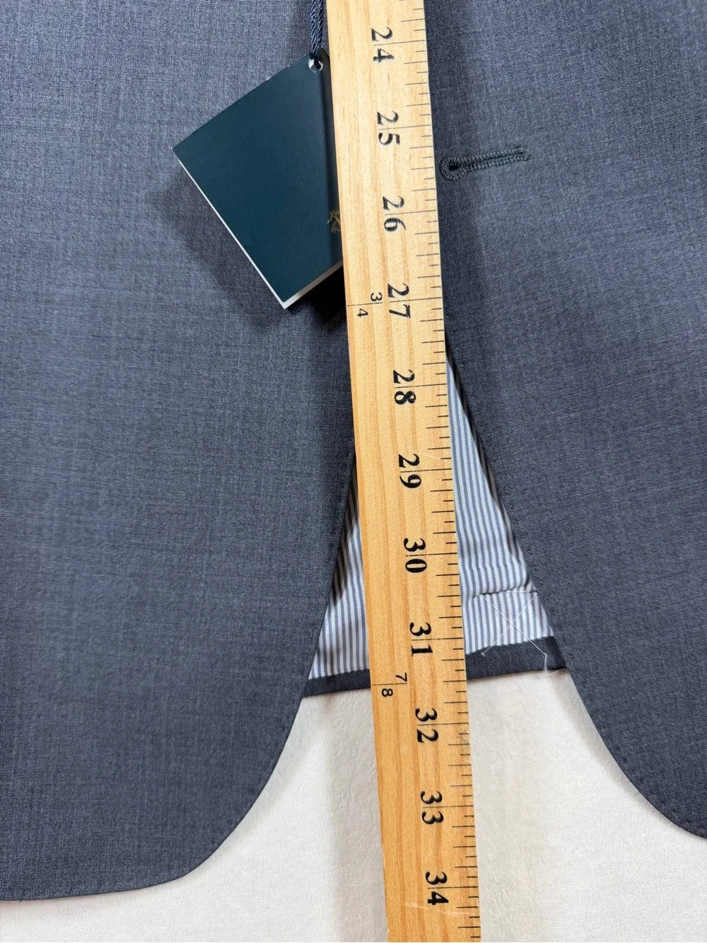 NWT Brooks Brothers Explorer 44L 36W 34L Gray Wool Single-Breasted Suit $$$